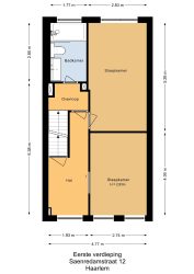 Haarlem – Saenredamstraat 12 – Plattegrond 3
