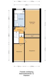 Haarlem – Saenredamstraat 12 – Plattegrond 5