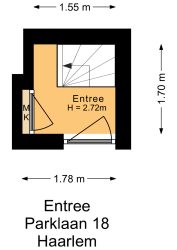Haarlem – Parklaan 18 – Plattegrond 2
