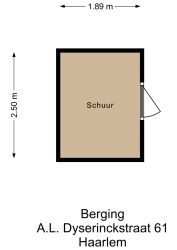 Haarlem – A.L. Dyserinckstraat 61 – Plattegrond 6