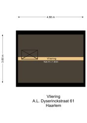 Haarlem – A.L. Dyserinckstraat 61 – Plattegrond 3