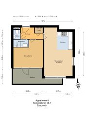 Zandvoort – Seinpostweg 2b 7 – Plattegrond