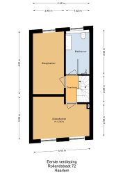 Haarlem – Rollandstraat 72 – Plattegrond 4