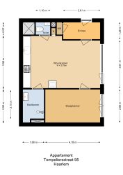 Haarlem – Tempeliersstraat 95 – Plattegrond
