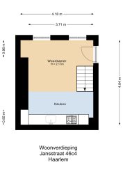 Haarlem – Jansstraat 46C 4 – Plattegrond 2