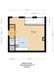 Haarlem – Tempeliersstraat 75 – Plattegrond