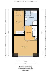 Haarlem – Scheepersstraat 41 – Plattegrond 2