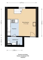 Haarlem – Kleine Houtstraat 31E – Plattegrond