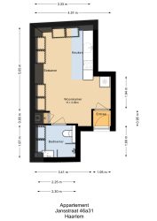 Haarlem – Jansstraat 46A 31 – Plattegrond 9